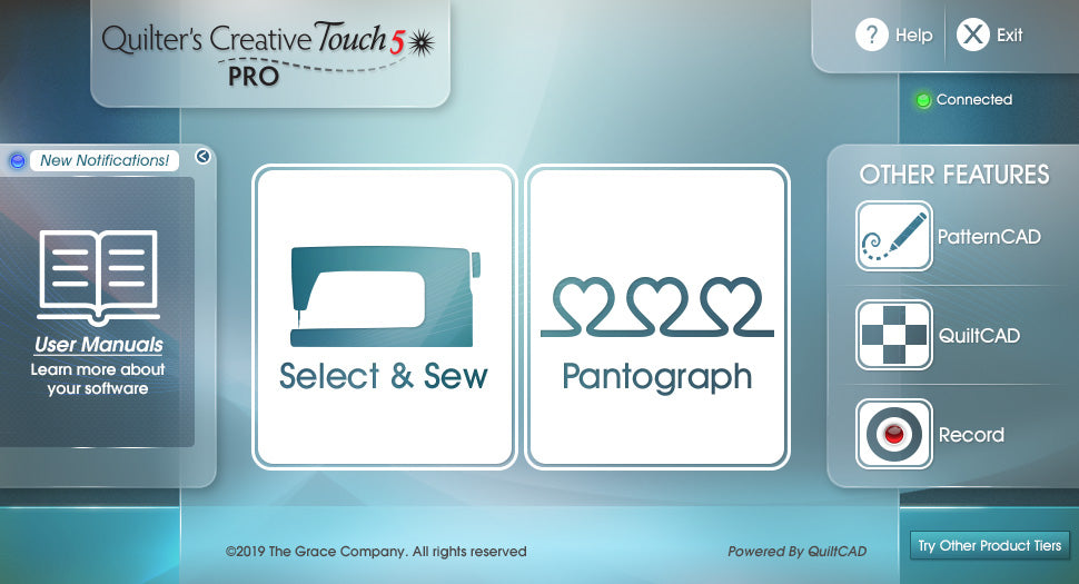Grace Company QuiltMotion Quilter's Creative Touch 5