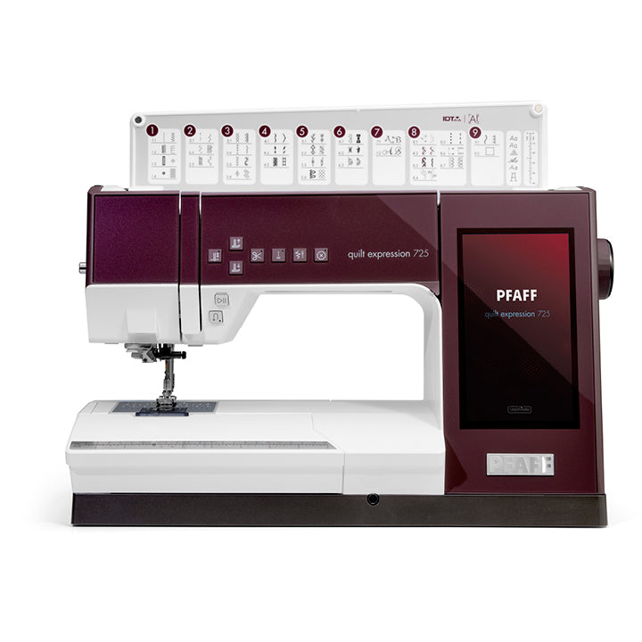 PFAFF quilt expression™ 725 sewing and quilting machine