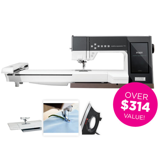 PFAFF quilt expression™ 750 sewing, quilting and embroidery machine